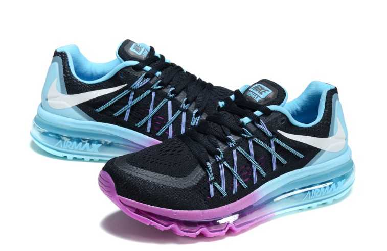 Nike Air Max 2015 Femme 2013 Vendre Noir Violet Bleu